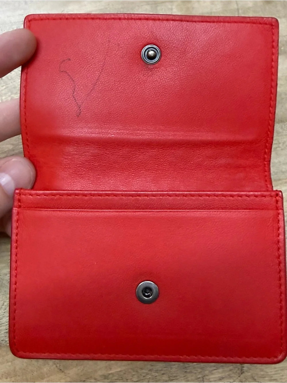Bottega Veneta Intrecciato Red Woven Leather Card Case
